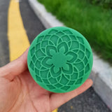 Soap Carved Flower Shaped Round Soap Mould