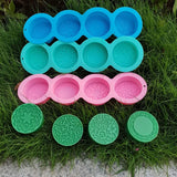 Soap Carved Flower Shaped Round Soap Mould