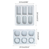 6-Hole Soap UV Crystal Epoxy Mould DIY Jewelry Mold