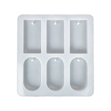 6-Hole Soap UV Crystal Epoxy Mould DIY Jewelry Mold