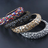 Colorful Crystal Padded Headband Women Wedding Hair Accessory