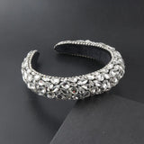 Colorful Crystal Padded Headband Women Wedding Hair Accessory