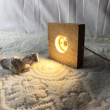 Wood LED Light Base Night Lamp Stand for Resin Art Display