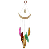 Agate Slices Wind Chimes Star Moon Wall Hanging Ornaments