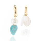 Stainless Steel Pearl Drop Earrings for Women