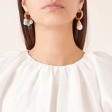 Stainless Steel Pearl Drop Earrings for Women