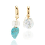 Stainless Steel Pearl Drop Earrings for Women