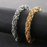 Stainless Steel Twist Link Chain Bracelet for Men