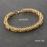 Stainless Steel Twist Link Chain Bracelet for Men