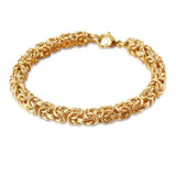 Stainless Steel Twist Link Chain Bracelet for Men
