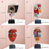 Resin Abstract Sculptures Home Decor Modern African Art Tribal Statues