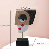 Resin Abstract Sculptures Home Decor Modern African Art Tribal Statues