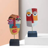 Resin Abstract Sculptures Home Decor Modern African Art Tribal Statues
