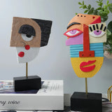 Resin Abstract Sculptures Home Decor Modern African Art Tribal Statues