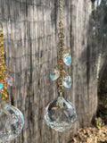 Handmade Sun Catcher Prism Chain Mail Rainbow Window Decor