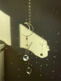 Suncatcher Moon Crystal Prism, Celestial Gift