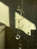 Suncatcher Moon Crystal Prism, Celestial Gift