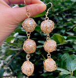 Pearl Drop Earrings for Women Bridal Wedding Jewelry