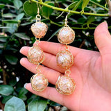 Pearl Drop Earrings for Women Bridal Wedding Jewelry