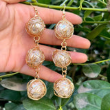 Pearl Drop Earrings for Women Bridal Wedding Jewelry
