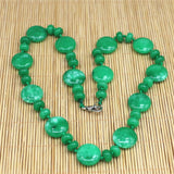Malay Jades Indian Agates Power Stone Necklace 30 Bead Necklace