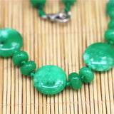 Malay Jades Indian Agates Power Stone Necklace 30 Bead Necklace