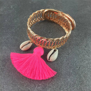 Boho Tassel Bracelet & Bangles Set