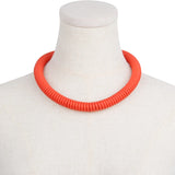 Ethnic Chunky Rope Necklace Multicolor Choker