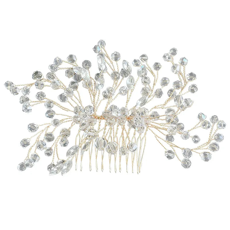 Bridal Hair Comb Accessories Tiara Headdress Jewelry for Wedding