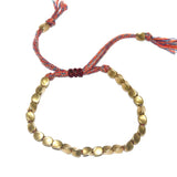 Tibetan Buddhist Bracelets Hand Braided Copper Beads Lucky Rope Bracelet