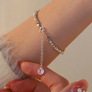 Tibetan Buddhist Bracelet Hand Braided Copper Beads Lucky Rope Bracelet Bangles
