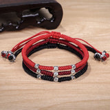 Tibetan Beads Bracelets Knots Buddha Rope Lucky Brai