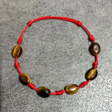 Tigereye Wedding Bracelets Bangles Red Thread Natural Stone Bracelet