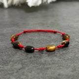 Tigereye Wedding Bracelets Bangles Red Thread Natural Stone Bracelet