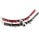 Punk Rivet Choker PU Leather Multilayer Bell Collar Necklace
