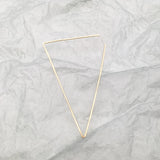 Triangle Earrings 14k Filled 925 Silver Jewelry Minimalist Earrings