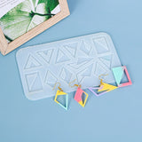Triangle Pendant Earrings Keychain Silicone Mold Resin Casting Craft Tools