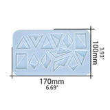 Triangle Pendant Earrings Keychain Silicone Mold Resin Casting Craft Tools