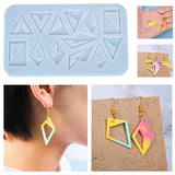 Triangle Pendant Earrings Keychain Silicone Mold Resin Casting Craft Tools