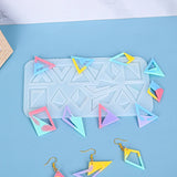 Triangle Pendant Earrings Keychain Silicone Mold Resin Casting Craft Tools