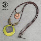 Unicorn Necklace Zinc Alloy Coin Jewelry Women Accessories Statement Necklace