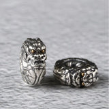 925 Silver Lucky Beasts Lion Beads Sterling Lion Loose Bead Jewelry Findings