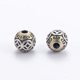 925 Silver Chinese Ancient-Coin-Symbol Beads Sterling Good Luck Loose Beads