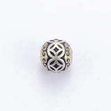 925 Silver Chinese Ancient-Coin-Symbol Beads Sterling Good Luck Loose Beads
