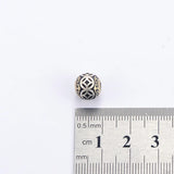 925 Silver Chinese Ancient-Coin-Symbol Beads Sterling Good Luck Loose Beads