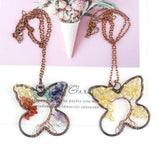Vintage Gravel Crystal Tree Of Life Fortune Tree Yoga Chakra Necklace