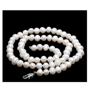 Cultured Pearl Bead Choker Necklace