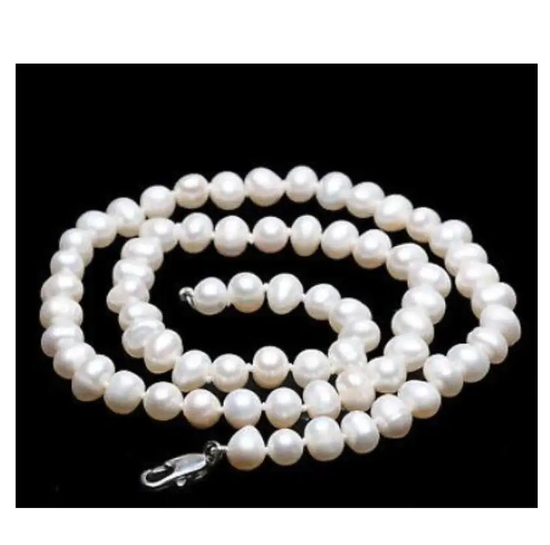 Cultured Pearl Bead Choker Necklace