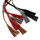 Tassel Ring Knitted Waist Chain Lady Belt for Women Dress Decoration