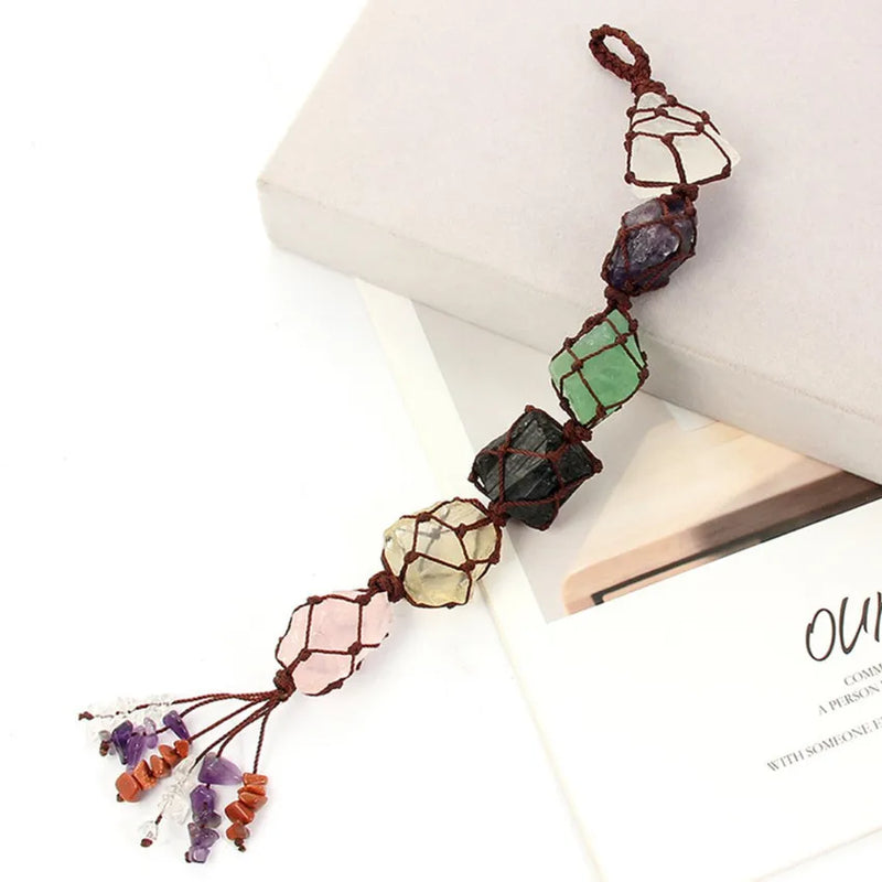Quartz Stone Pendant Chakra Healing Jewelry